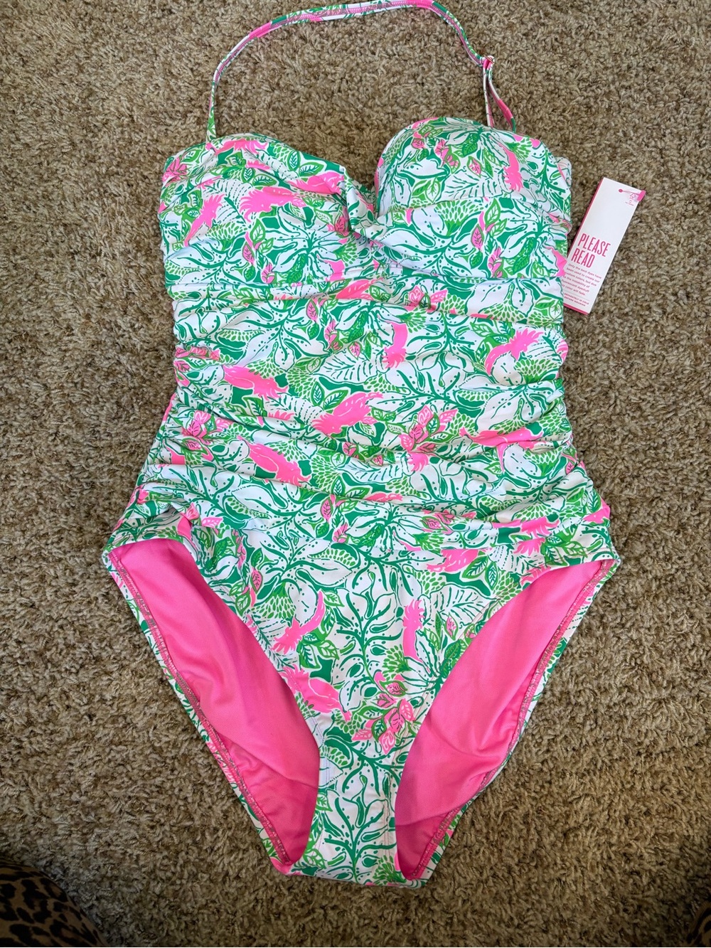 NWT Lilly Pulitzer size 12 Flamenco one piece swimsuit
